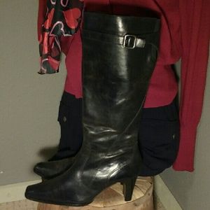 Prodotto black boots Italian  leather 38(8)